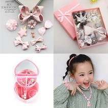 어린이 악세사리 세트 귀걸이 목걸이 보석함