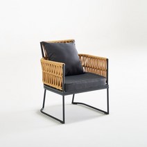 리브이지 라스칼라 로프 소파 테라스 거실 대기실 1인 소파, 그레이