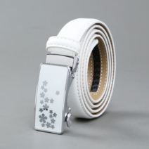 [비투비월드] 헤이스 여성 가죽벨트(화이트) 패션 청바지벨트