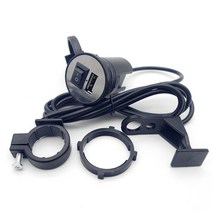 MOTO 12V 오토바이 USB 충전기 방수 액세서리 트라이엄프 타이거 800 zx6r z900 2021 sv650 tracer gt zx1, 01 Black