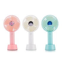고집쟁이녀석들 손선풍기 샬롬휴대용선풍기 핸디선풍기 3종, 2.핑크 : 스티커형식_배민연성(20개이상만)