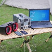220V 파워뱅크 카라반 야외 영화 캠핑 바캉스 발전기, 500w 720wh 급속충전