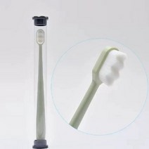 부드럽고 개운한 칫솔 초미세모 만모칫솔 직선 흰색, 화이트 1개