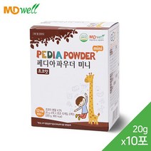 엠디웰 [엠디웰] 어린이 영양식 페디아파우더 초코맛 20gX10포, 상세 설명 참조, 단일옵션