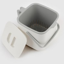 물빠짐 음식물쓰레기통 냄새차단 보관용기 아이보리