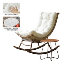 그네의자 흔들그네 실내 야외 벤치 흔들 의자 성인 라운지 홈 발코니 레저 등나무 안뜰 정원 인터넷 연예인 소파 게으른, 6. 베개 달 흔들의자는 두꺼운 쿠션으로 업그레이드되었