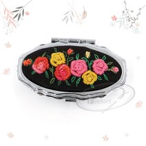 후야몰/대량구매 자수용 긴 타원 약함-은색 5개세트 공방 수업용 반제품/프랑스자수 DIY, 긴타원약함-은색5개세트