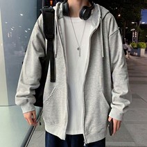■인기■ 남자 캐주얼 외출 패션 블랙 그레이 후드집업