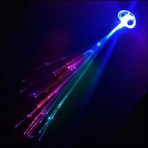 LED 무지개 광섬유 머리핀/SU