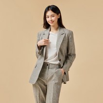 [JAJU/자주] 여 리넨 릴렉스핏 자켓_라이트 그레이