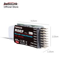 원격 조종 RC Radiolink-R8EF 2.4Ghz 8 채널 수신기 지원 S-Bus/PPM/PWM 신호 8CH T8FB T8S 송신기 자동차 보트 비행기용, [01] 1pcs R8EF