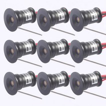 직부조명 12V 쿠커 후드 미니 실내 Downlight 디 밍이 가능한 Led 명소 캐노피 1W 15mm RGB 계단 캐비닛 빛, 03 Black Housing_02 120 Degree, 07 12V Warm White