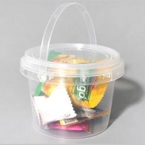 투명 구디백 원형쿠키 다용도 바스켓 300ml x10개구디백 원형구디백 어린이집답례품 돌잔치답례품 간식구디백, 상세페이지 참조