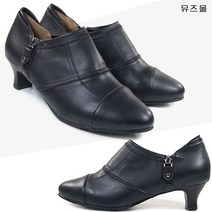 뮤즈몰 [225~265] 4cm 통굽힐 발편한 여성구두 빅사이즈 (40스판쟈크)