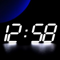 디지털 LED 숫자 인테리어 벽시계 벽걸이 시계 전자 사무실 가정용 거실, 4세대 LED 벽걸이 디지털 전자 벽시계
