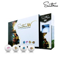 넥센 세인트나인 W 2021년 신형 3피스 골프공 골프볼, 세인트나인 W 화이트 12구