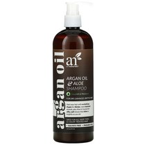 artnaturals 아르간오일 알로에 샴푸 헬퍼 손상 모발용 473ml, 16액상온스