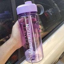 1000ml Herbalife 영양 물병 플라스틱 스포츠 물병 공간 내부에 빨대 주전자 BPA 무료 도매 물병, 1000밀리리터, 보라색의