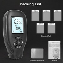 도장두께측정기 테스터 페인트 도막 도색 다이얼케이지 측정기 hw 300s 디지털 코팅, 검은색