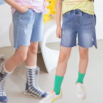 더루비 비기닝4부팬츠 청반바지