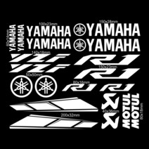 오토바이 스티커 반사스티커 모음 데칼 반사 야마하 Yzf R1 R3 R6 로고 스폰서 탱크, [22] White