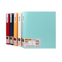 A4 멜리브 3cm 3D링 바인더 BM9037 골무늬 PP원단, 적색
