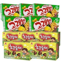 오리온 고래밥 40g 5개 + 초코송이 50g 총10개 한박스, 1세트