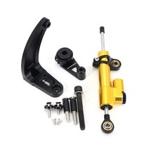 전동보드 전동킥보드 듀얼트론 울트라 2 및 리미티드용 전동 스쿠터 스티어링 스태빌라이저 탄소 섬유 댐퍼 장착 브래킷 키트, [01] black gold