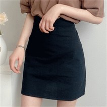 [비위치] 베이직 A라인 린넨 밴딩 미니스커트 in 6color