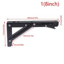 RV 부품 Campervan 접이식 브래킷 테이블 선반 모터 홈 캐러밴 액세서리, 8inch