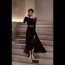 스윙 사교 모던왈츠 드레스 댄스복