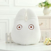 일본 애니메이션 토토로 플러시 장난감 부드러운 고양이 베개 쿠션 만화 흰색 토토로 인형 키키즈 배달 서비스 검은 고양이 어린이 장난감, 30x25cm
