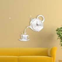 벽시계스티커 인테리어 시계3d wall clock luminous frameless wall clocks diy 디지털 시계 벽 스티커 홈 거실 사무실 벽 장식에 대한 자동, 커피 실버, 16인치