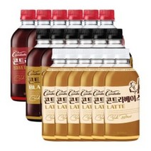 칸타타 콘트라베이스 콜드브루 블랙6개+라떼6개+스위트아메리카노6개 500ml 총18개, 18개