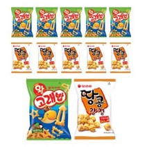 오리온 땅콩강정 80g x 6p + 왕고래밥 볶음양념맛 스낵 56g x 6p, 11세트