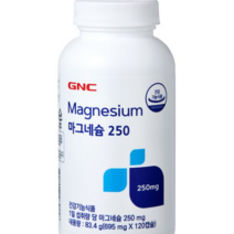GNC 마그네슘 250, 1개, 120캡슐