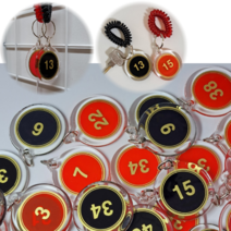 10P 락커번호 식당테이블번호 열쇠고리 1~100, 검정 81~90