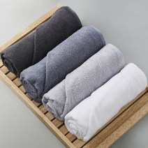 뱀부얀 대나무 수건 150g 5매, 색상:그레이 5매