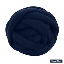 250g 손 뜨개질을위한 슈퍼 두꺼운 chunky 원사 양모 혼합 코어 방적사 diy 니트 담요 부피가 큰 팔 로빙 소프트 스핀 원사, 네이비 블루