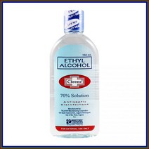 클린 알콜 솔루션 소독제 150ml Ethyl Alcohol 70