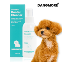 [댕모어] 반려동물 강아지 고양이 충치예방 구취제거 덴탈클리너 120ml, 1개