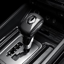 유투카 렉스턴 스포츠 스포츠 칸 튜닝 기어봉 커버 카본 몰딩 용품, [B타입] 기어봉 커버 1P 유광 카본