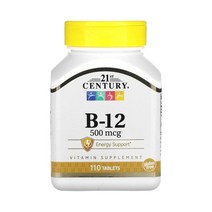 21세기 센트리 비타민 B-12 시아노코발라민 500mcg 110정