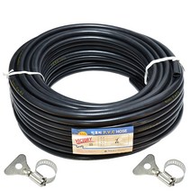 빅토리 무독성 흑편사(실)호스 16mmx50M 1롤/편사호스 목장호스 에어컨호스 세탁기호스 수평호스