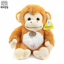 아망스 굿몽키 봉제 애착인형 라이트브라운-소형(25cm)