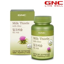 [지앤씨] [GNC] 밀크씨슬 위드 아연 (60정) 30일분_50973, 상세 설명 참조, 상세 설명 참조