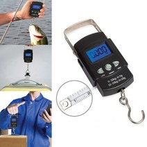 휴대용 미니 전자 저울 캐리어 물고기 무게 측정 낚시 계측기