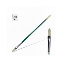 화홍 유화붓 808 10호 평 돈모 화방용품 그림도구, 단품, 본상품선택