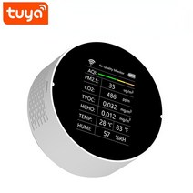 미세먼지측정기 실내공기질 산소농도 이산화탄소 경보기 7인 1 디지털 Tuya 와이파이 이산화탄소 측정기 ND, 02 With WIFI