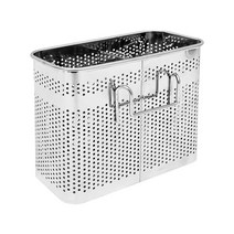 세이크린 싱크대 스텐 걸이형 다용도 수저꽂이, NT008_직사각형수저통